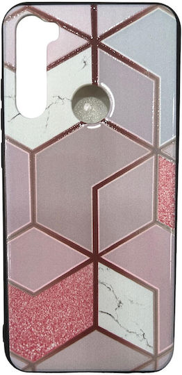 Umschlag Rückseite Silikon Rosa (Redmi Note 8TOnePlus 8T)