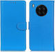 Wallet Piele artificială Albastru (Huawei Nova 8i / Honor 50 Lite)