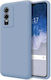 Consolidată Back Cover Silicon Albastru deschis (Vivo Y76 5G / Y76s / Y74s)