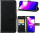 Wallet Δερμάτινο Μαύρο (Nokia 1.3)