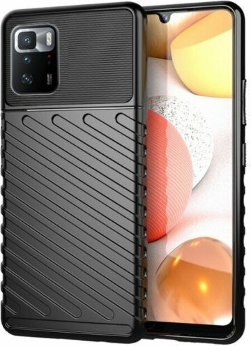 Armored Back Cover Silicone Black (Poco X3 GT)