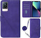 Τriangle Wallet Δερματίνης Μωβ (Vivo V21 5G)