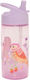 Petit Monkey Kinderflasche Kunststoff mit Strohhalm Transparent 380ml