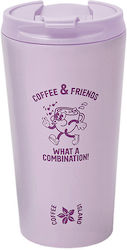 Coffee Island Θερμός 370ml Ροζ Coffee Island