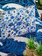 Set Toiletry Bag in Blue color 30cm