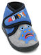 Kinderhausschuhe Stiefel Blau