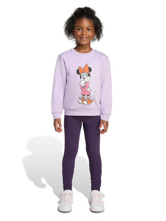 Kids' Set with Leggings Winter 2pcs Lilac Disney Minnie Mouse