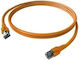 Easylan S/FTP Cat.6a Ethernet Network Cable 3m Orange 1pcs