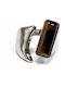 Karma Fashion Damen Ring mit Steinen aus Stahl