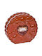 Marva General Use Vase with Lid Ceramic Brown 24x9x25cm 1 Pieces