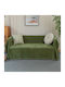 My Home Luxury Pommard Sofa Throw 2 Seater Jacquard 180x240cm Green C1