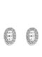 Metrongold Earrings made of White Gold with Diamond