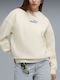 Long Women's Sweatshirt Beige
