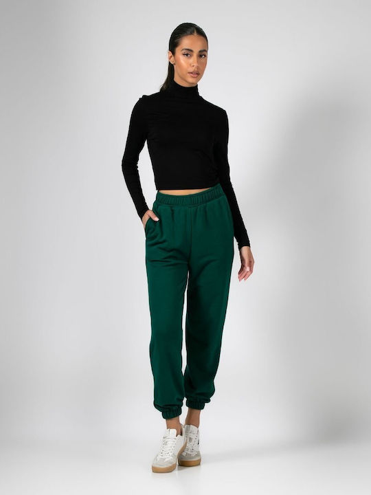 Women's Sweatpants with Jogger Green