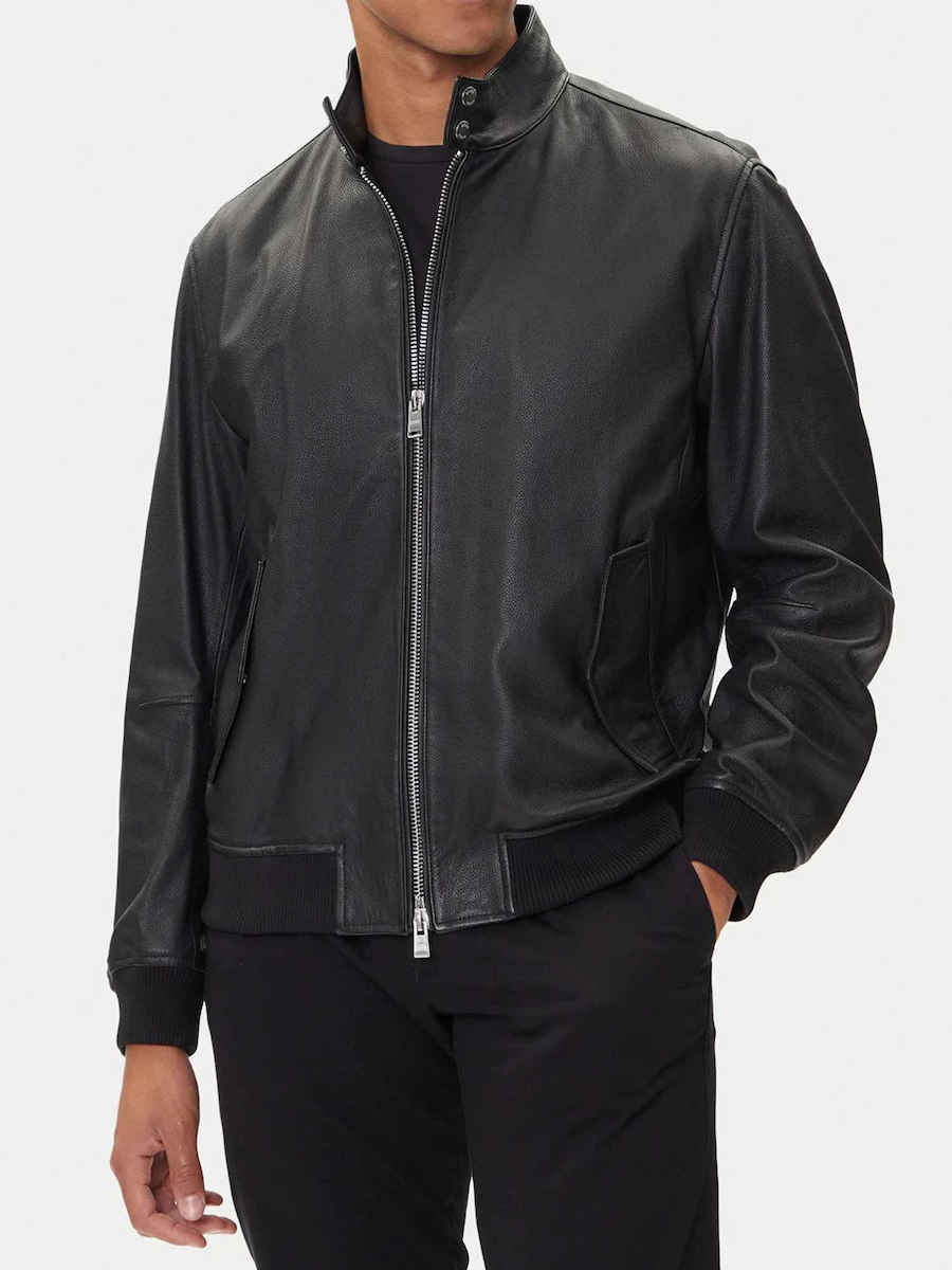 Boss Geacă Piele Negru 50543899-001 | Skroutz Romania