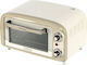 Ariete Oven Ηλεκτρικό Φουρνάκι 10lt Χωρίς Εστίες Μπεζ
