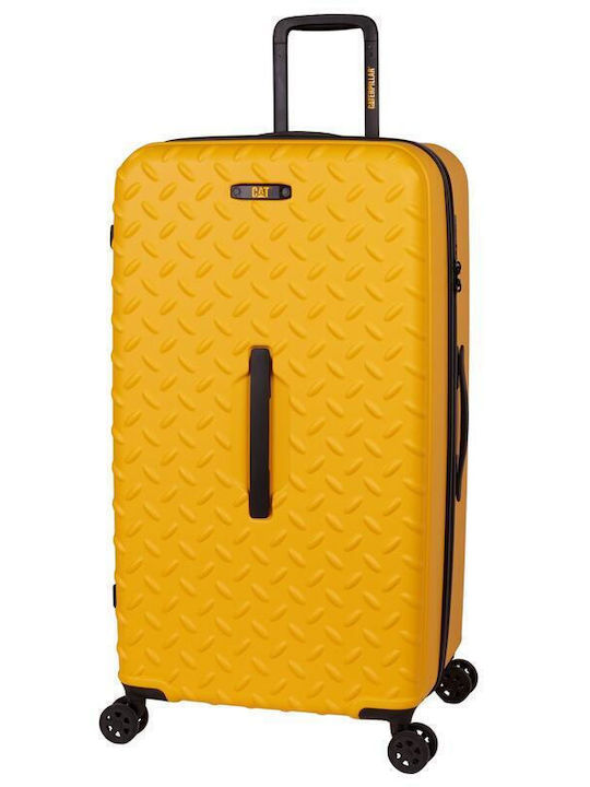 CAT Medium Hard Yellow Travel Suitcase with 4 W...