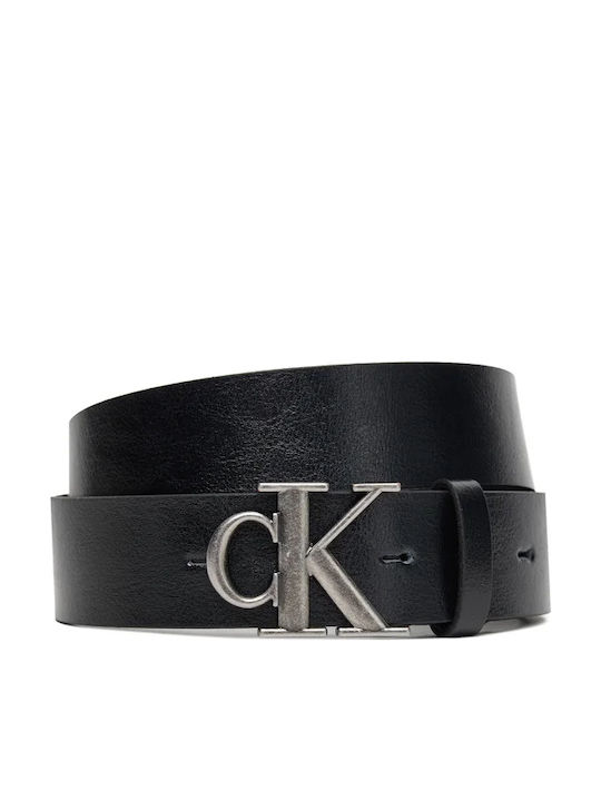 Calvin Klein Ανδρική Ζώνη Δερμάτινη Μαύρη