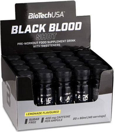 Biotech USA Blood Shot Специална Хранителна Добавка Предтренировъчен 20 x 60ml Лимонада
