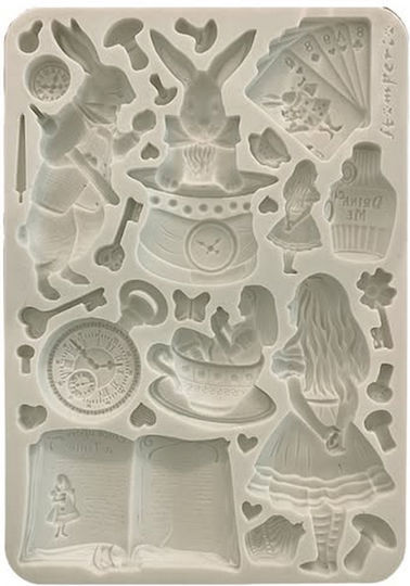 Καλούπι Σιλικόνης A5 15×21cm Stamperia Alice In Christmas