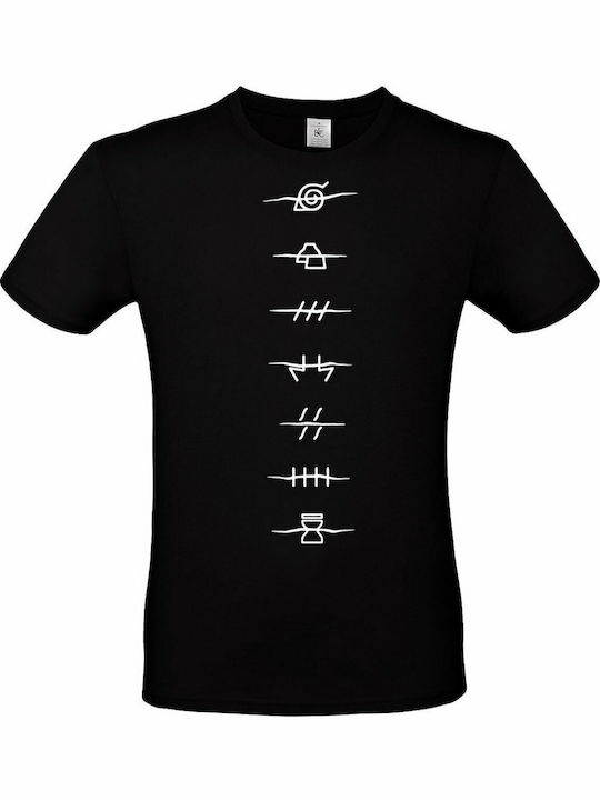 Lux In Tenebris Premium Quality Makò Blouse Naruto Anime Shippuden Anti Village Symbols Black Printed T-Shirt