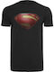 Lux In Tenebris Premium Qualität T-Shirt Superman Schwarz