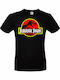 Μπλούζα Μακό Lux In Tenebris Ποιότητας Premium Τύπωμα Jurassic Park T-shirt Black