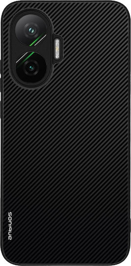 Sonique Carbon Back Cover Σιλικόνης Μαύρο (Poco F7)