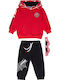 Kids Sweatpants Set Red 2pcs