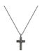 Brosway Black Men's Cross from Steel with Chain