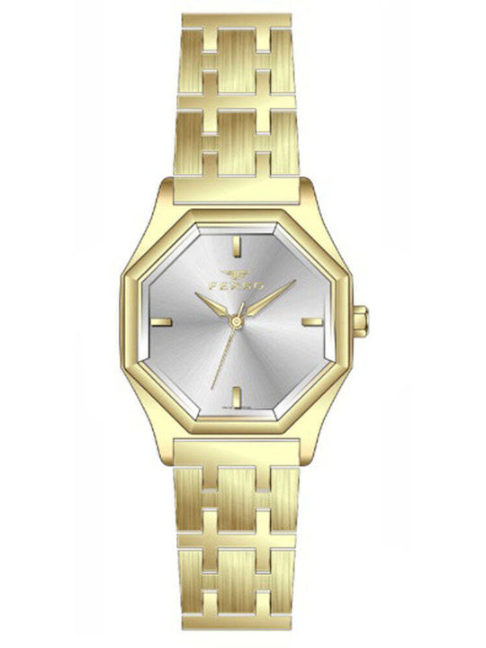 Ferro Women's Watch with Gold Metal Bracelet