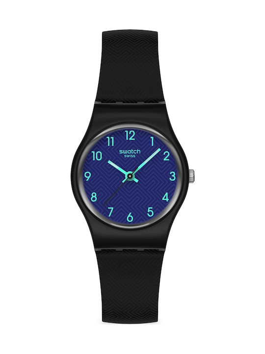 Swatch In Time Damen Uhr mit Lila Kautschukarmband LB188 Skroutz