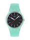 Swatch Swatch Women's Watch with Turquoise Rubber Strap