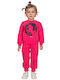 Kids Tracksuit Set With Fuchsia Top 2 Pieces