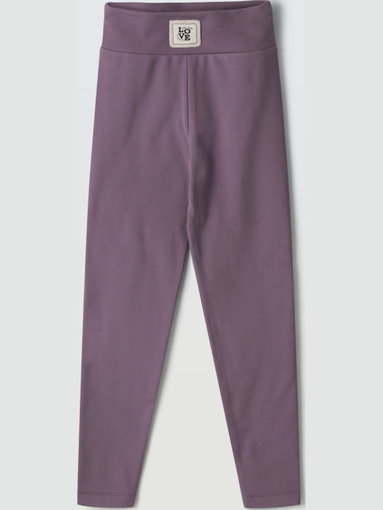 Evita Kinder Leggings Lang Purple