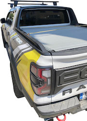 Menabo Μπάρες Οροφής Αλουμινίου για Ford Ranger / Raptor 2023+ (Σετ με πόδια) Μαύρες
