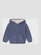 Kids Cardigan with Hood Blue