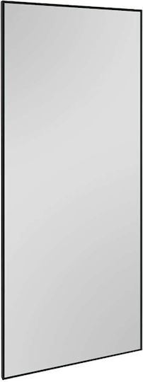 Mirrors & More Julia Oglindă de Perete De Corp Întreg cu Negru Ramă din Metalic 170x70cm 1buc