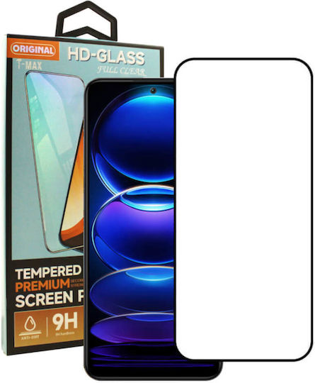 T-Max 3D 0.2mm Full Glue Tempered Glass Μαύρο (Poco F7)