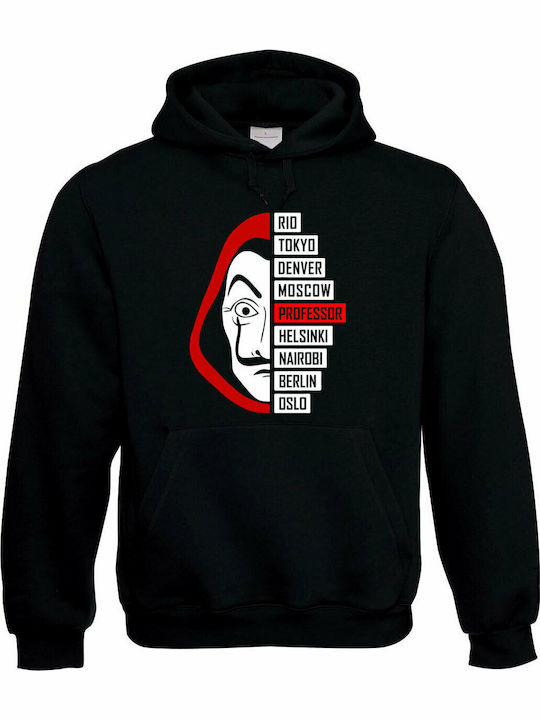 Hoodie Premium Company Lux In Tenebris – Hoodie With Hood & Pockets Print La Casa De Papel