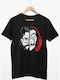 Lux In Tenebris Cotton Blouse Premium Quality La Casa De Papel Print