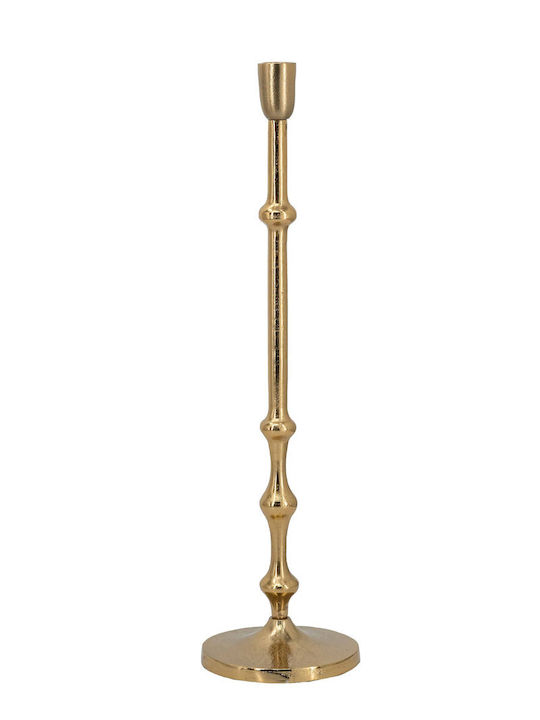 Artekko Nail Κηροπήγιο Μεταλλικό σε Χρυσό Χρώμα 12.7x48.3x12.7εκ.
