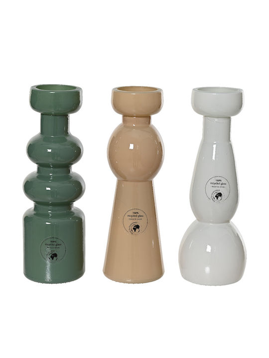 Beauty Home Candle Holder Glass in Green Color ...