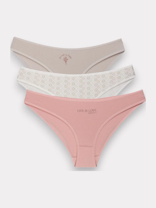 Γυναικεία Slip 3Pack Πολύχρωμο
