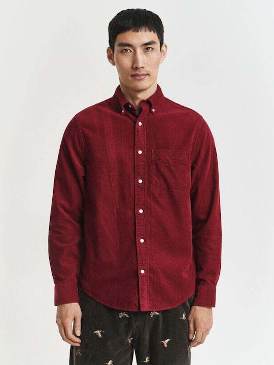Gant Langärmlig Hemd Bordeaux