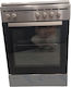 Robin Cooker 80lt with Enamel Hobs W60cm. Inox