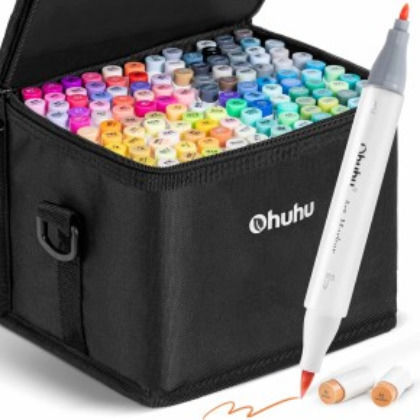 Ohuhu Honolulu B Brush & Chisel 120 Mehrfarbige Zeichenstifte Illustration Töne