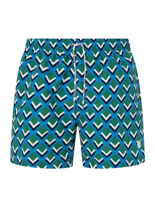 Men's Swimwear Shorts 551/blue with Patterns