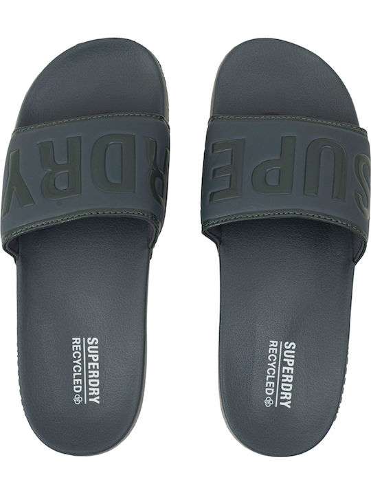 Superdry Ανδρικά Slides Πράσινα