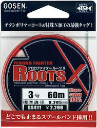 Fishing Line Gosen Fluoro Fighter Roots X – 60 M Fluorocarbon High Performance Casting & Spinning #2.0-0 235mm